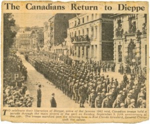 Dieppe 1944 Parade News